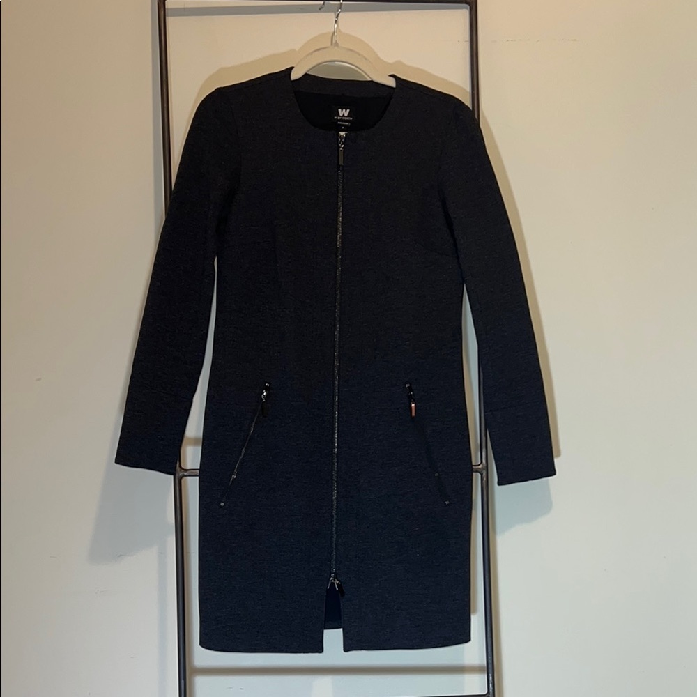 Worth Sophisticated Black Longline Jacket